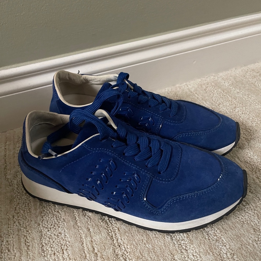 Tods shoes suede blue